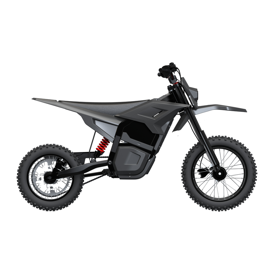 Terrawulf M5 off-road electric mini dirt bike in black
