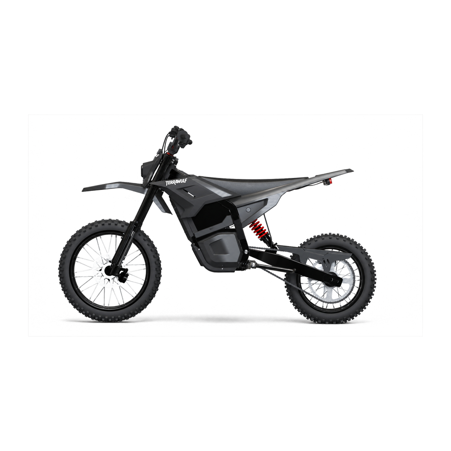 Terrawulf M7 high-performance off-road electric dirt bike in black