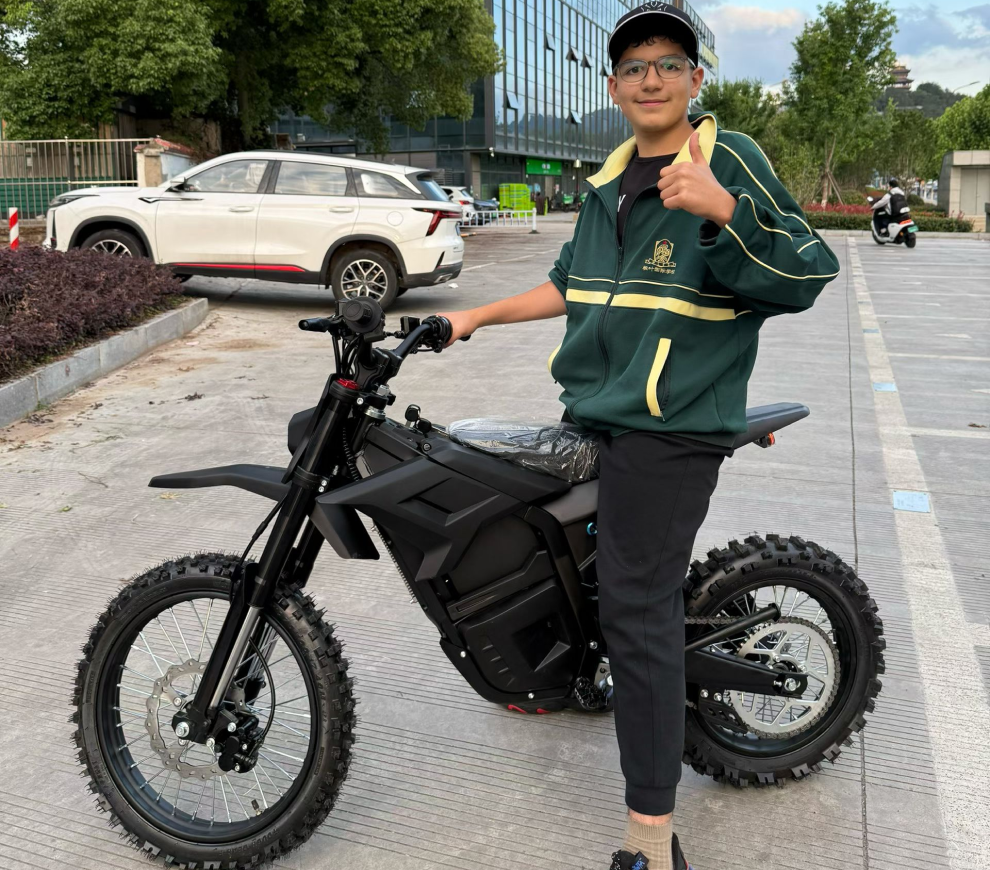 Terrawulf rider performing a wheelie